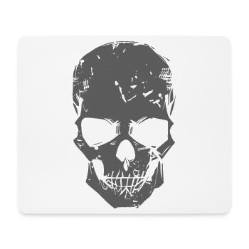 Skull Grey - Mouse Pad (horizontal) - white - Front
