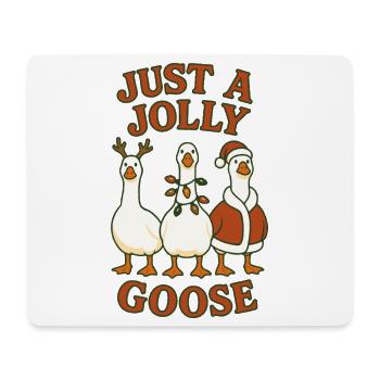 Noël juste une oie joyeuse design amusant - Tapis de souris (format paysage) - blanc - Devant