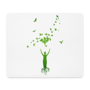 Tree of Life – Harmony of Man & Nature - Mouse Pad (horizontal) - white - Front