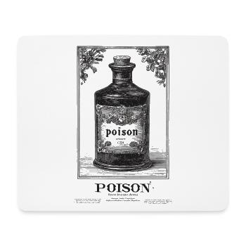 Vintage Poison Bottle Label - Mouse Pad (horizontal) - white - Front