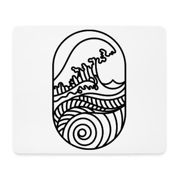 Deine Neue Welle – Küste, Sonne & Surf-Vibes - Mousepad (Querformat) - Weiß - Vorne