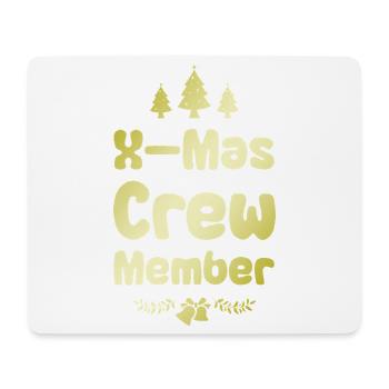 X-Mas Crew Mitglied - Mousepad (Querformat) - Weiß - Vorne