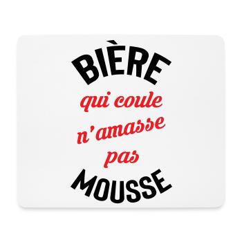 Rolling beer doesn't build foam - Mouse Pad (horizontal) - white - Front