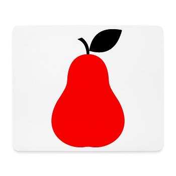 Birne Obst Frucht - Mousepad (Querformat) - Weiß - Vorne