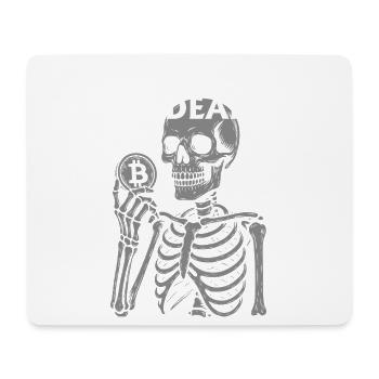 Bitcoin est un squelette mort - Tapis de souris (format paysage) - blanc - Devant