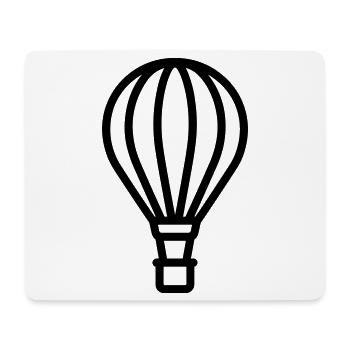 montgolfière - Tapis de souris (format paysage) - blanc - Devant