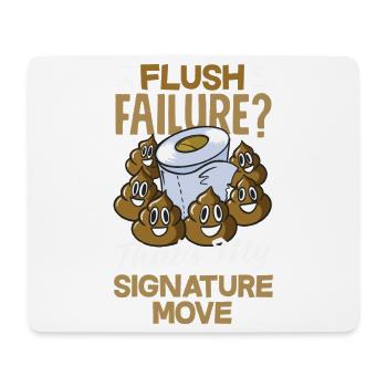 Toilet Clogging Master Funny - Mouse Pad (horizontal) - white - Front