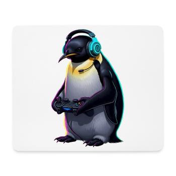 Penguin Games Animal Video Games Funny Penguin - Mouse Pad (horizontal) - white - Front