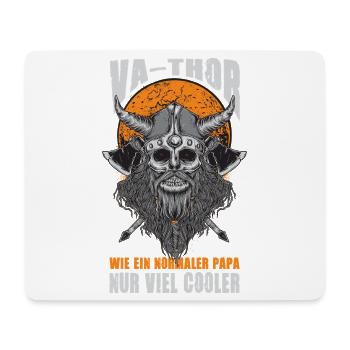 Wikinger Nordmann Wie Ein Normale Papa - Mousepad (Querformat) - Weiß - Vorne