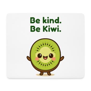 Be Kind Be Kiwi Cartoon - Mousepad (Querformat) - Weiß - Vorne