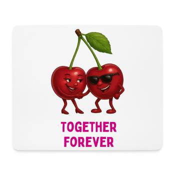 Cherry duo Together Forever - Mouse Pad (horizontal) - white - Front