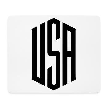 USA Schriftzug Aufschrift - Mousepad (Querformat) - Weiß - Vorne