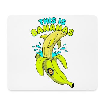 This Is Bananas 8. Geburtstag Delfin - Mousepad (Querformat) - Weiß - Vorne