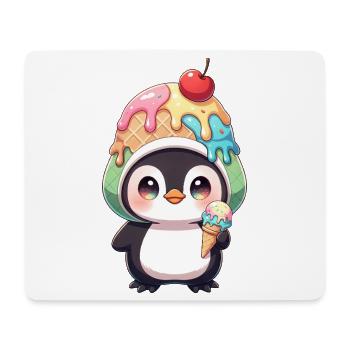 Süßer Pinguin Cartoon Eiscreme Sommer Regenbogen - Mouse Pad (horizontal) - white - Front