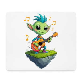 Green Goblin with Guitar - Mouse Pad (horizontal) - white - Front
