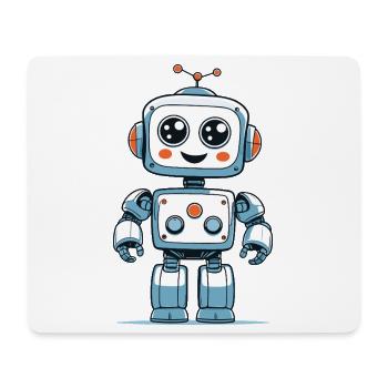 Petit robot spatial - Tapis de souris (format paysage) - blanc - Devant