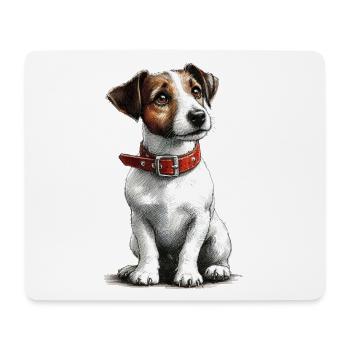 Jack Russel Terrier  - Mousepad (Querformat) - Weiß - Vorne
