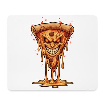 Demonic Flame Pizza - Mouse Pad (horizontal) - white - Front