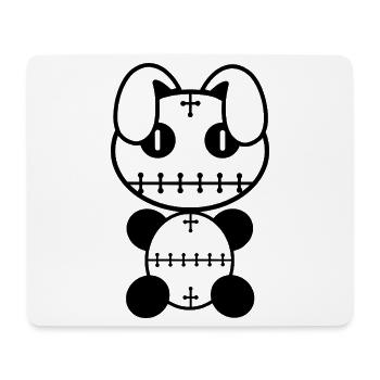 Plush : Muty - Tapis de souris (format paysage) - blanc - Devant