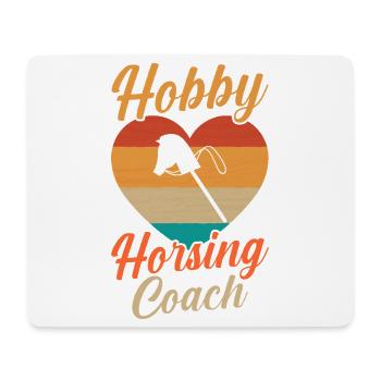 Steckenpferd Hobbyhorse Hobby Horsing - Mousepad (Querformat) - Weiß - Vorne