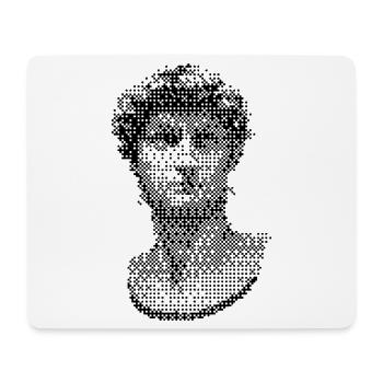 Sculpture de Michelangelo David - Tapis de souris (format paysage) - blanc - Devant