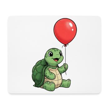 Turtle Kids T-shirt with Red Balloon - turtle - Mouse Pad (horizontal) - white - Front