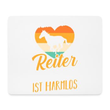 Reiten Pferdeliebhaber Reiterhof Pferde - Mousepad (Querformat) - Weiß - Vorne