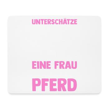 Reiten Pferdeliebhaber Reiterhof Pferde - Mousepad (Querformat) - Weiß - Vorne