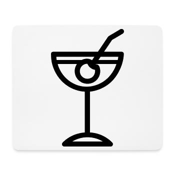 cocktail - Tapis de souris (format paysage) - blanc - Devant