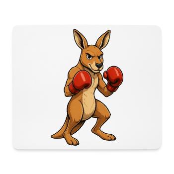 Kangaroo Boxing Hero - Mouse Pad (horizontal) - white - Front