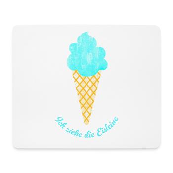 Reißleine ziehen Quote Eis Eiscreme Softeis Sommer - Mousepad (Querformat) - Weiß - Vorne