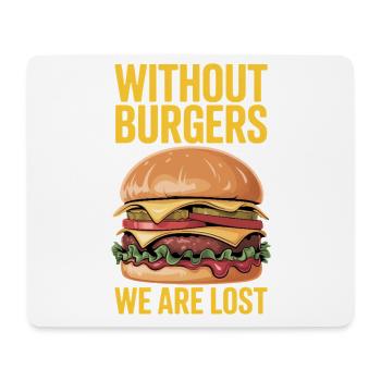 Hamburgers Fast Food Burgers Fast Food Gifts - Mouse Pad (horizontal) - white - Front