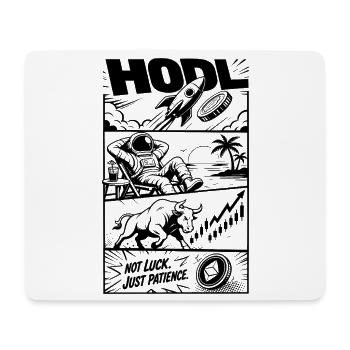 HODL Crypto Rocket Meme - Mouse Pad (horizontal) - white - Front