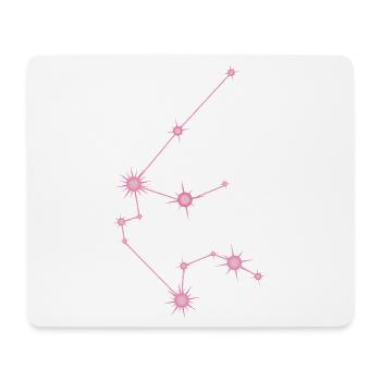 Wassermann-Stern Sternbild Sternzeichen Pastellrosa - Mousepad (Querformat) - Weiß - Vorne