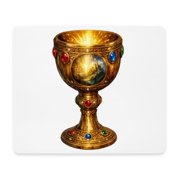 Holy Grail - Mouse Pad (horizontal) - white - Front