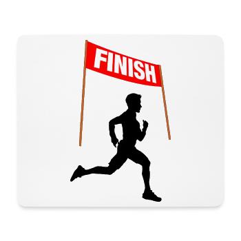 Runner Finish – Victory Run - Mouse Pad (horizontal) - white - Front