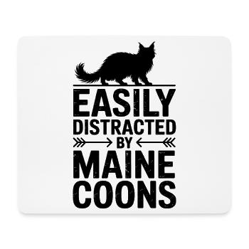 Maine Coon Sprüche Katze Witz Maine Coon Geschenk  - Mousepad (Querformat) - Weiß - Vorne