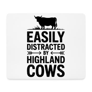 Dictions des Highlands écossais sur les bovins : cadeau amusant - Tapis de souris (format paysage) - blanc - Devant