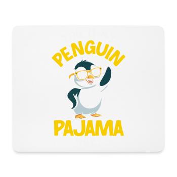 Pingouin mignon - Cadeau pour l’amoureux des manchots - Tapis de souris (format paysage) - blanc - Devant
