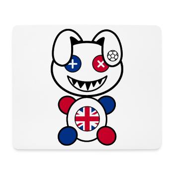 Foot Plush : Englandy - Tapis de souris (format paysage) - blanc - Devant