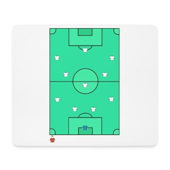 Moderne 433 Football-Offensivtaktiken - Mousepad (Querformat) - Weiß - Vorne