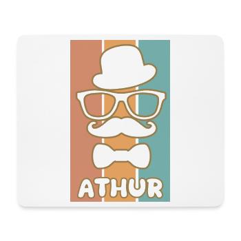 Cadeau pour Athur - Tapis de souris (format paysage) - blanc - Devant