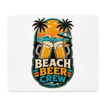 Beach Beer Crew Shirt - Mouse Pad (horizontal) - white - Front