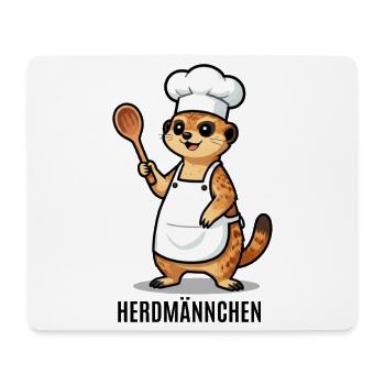 Herdmännchen Koch Gastronomie Beikoch Lustig  - Mousepad (Querformat) - Weiß - Vorne