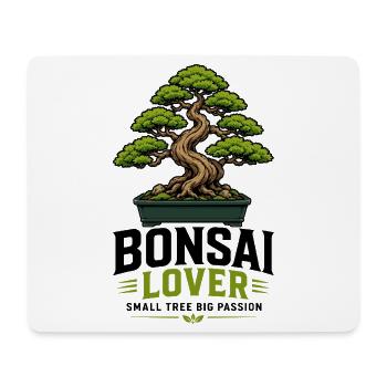 Japanese Bonsai Tree Plant BonsaiLover Bonsai - Mouse Pad (horizontal) - white - Front