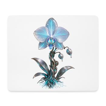 Mechanical Azure Orchid - Mouse Pad (horizontal) - white - Front