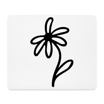 Minimaliste - Tapis de souris (format paysage) - blanc - Devant