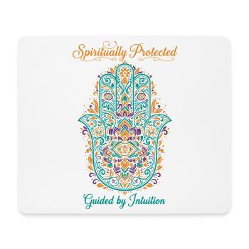 Spirituell geschützte Zen-Intuition - Mousepad (Querformat) - Weiß - Vorne