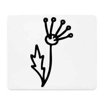 Blume 2 - Mousepad (Querformat) - Weiß - Vorne