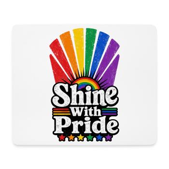 Shine With Pride Sun Vintage Pride Motif LGBTQ - Mouse Pad (horizontal) - white - Front